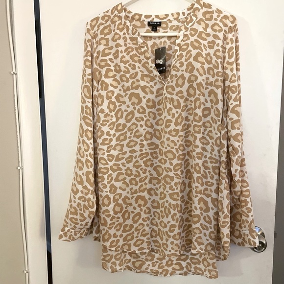 Torrid Georgette Lightweight Leopard Print Blouse - Sizes 1X & 2X - Picture 3 of 16